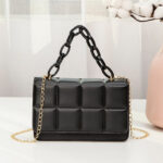 Mini Plaid Chain Crossbody Bag
