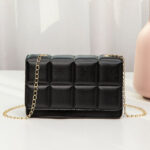 Mini Plaid Chain Crossbody Bag