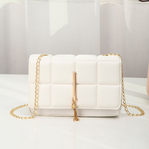 Mini Plaid Chain Crossbody Bag