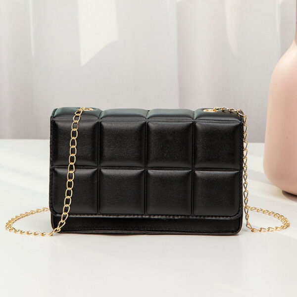 Mini Plaid Chain Crossbody Bag