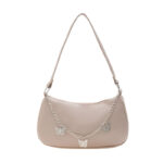 Shoulder Bag with Butterfly Chain