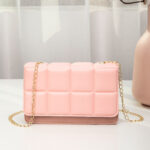 Mini Plaid Chain Crossbody Bag