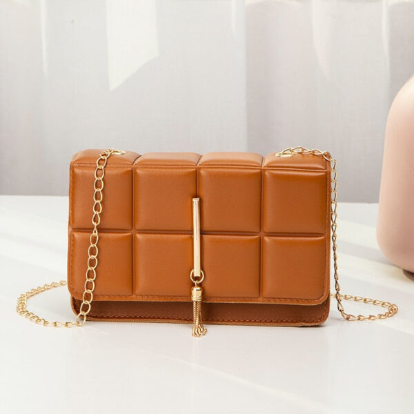 Mini Plaid Chain Crossbody Bag