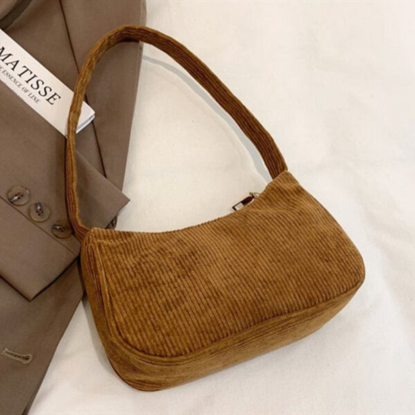 Corduroy Women Shoulder Bag