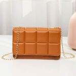 Mini Plaid Chain Crossbody Bag