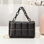 Mini Plaid Chain Crossbody Bag