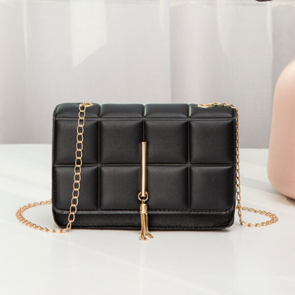 Mini Plaid Chain Crossbody Bag