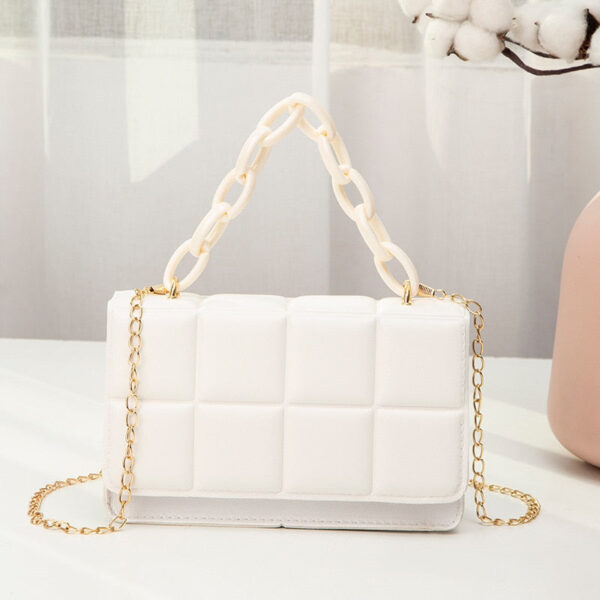 Mini Plaid Chain Crossbody Bag